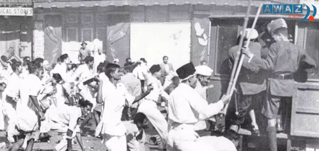 १९४६ च्या नाविक बंडातील एक दृश्य