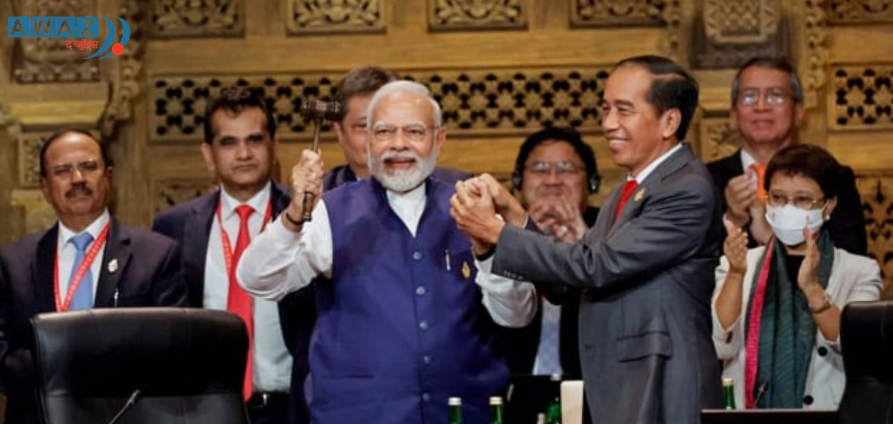 बाली शिखर परिषदेत भारताला G-२० गटाचे अध्यक्षपद सोपवण्यात आले तो क्षण
