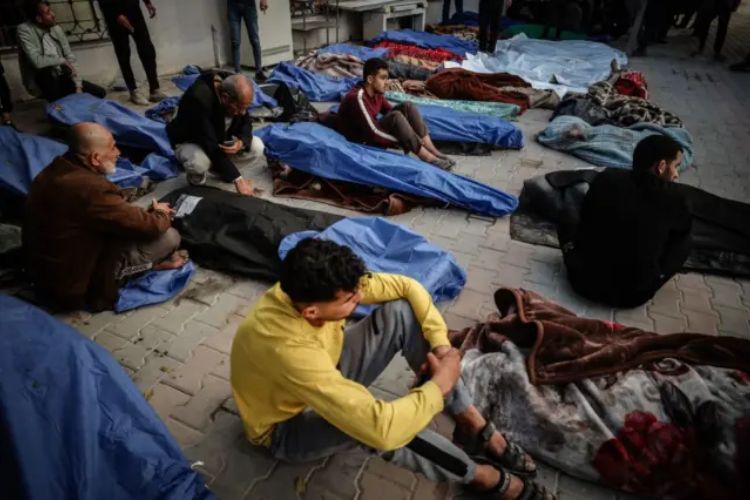 इस्राईलने केलेल्या गाझावरील हल्ल्यात मृत्यूमुखी पडलेले नागरिक. 