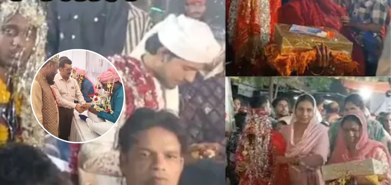 मध्यप्रदेशच्या देवास येथील सामूहिक विवाह सोहळा. 