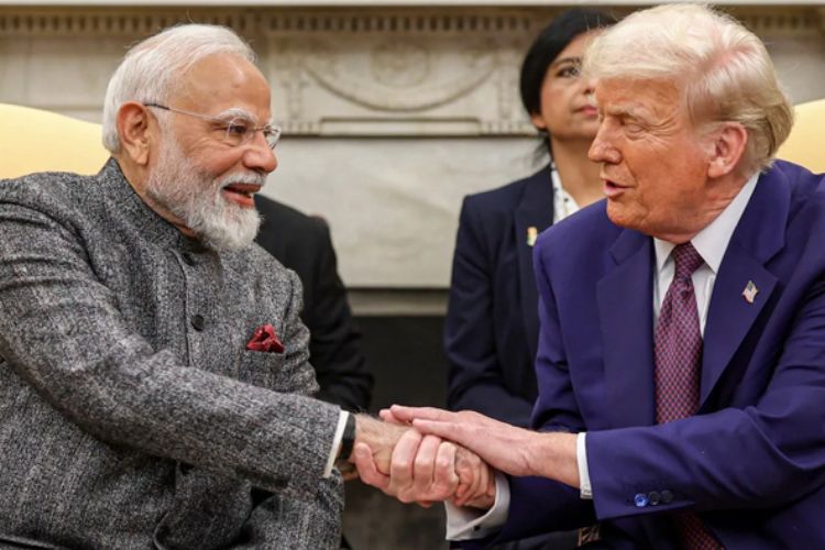 पंतप्रधान नरेंद्र मोदी आणि अमेरिकेचे अध्यक्ष डोनाल्ड ट्रम्प