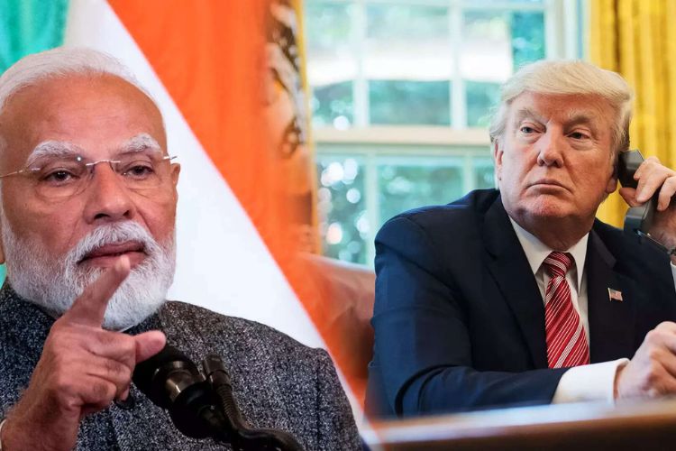 पंतप्रधान नरेंद्र मोदी आणि अमेरिकन राष्ट्राध्यक्ष डोनाल्ड ट्रम्प
