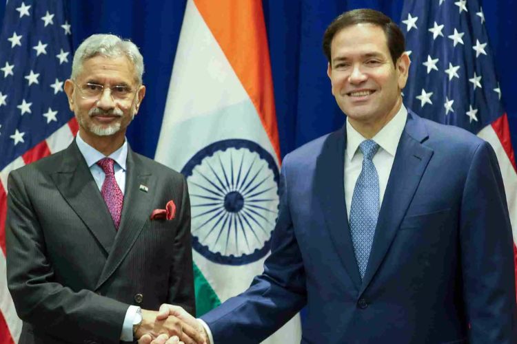 परराष्ट्रमंत्री एस. जयशंकर यांच्यासमवेत अमेरिकेचे परराष्ट्रमंत्री मार्को रुबिओ