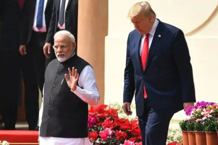 पंतप्रधान नरेंद्र मोदी आणि अमेरिकेचे अध्यक्ष डोनाल्ड ट्रम्प