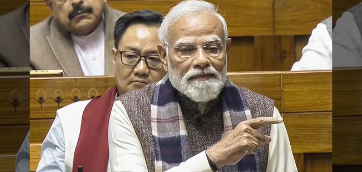 लोकसभेत पंतप्रधान मोदी  