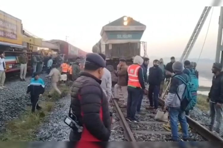 दुर्घटनेनंतरचे दृश्य 