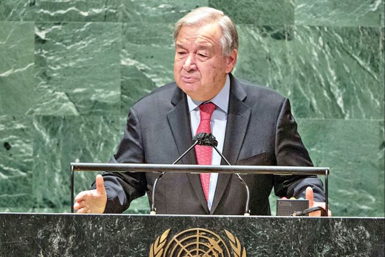 संयुक्त राष्ट्रांचे सरचिटणीस अँटोनियो गुटेरेस