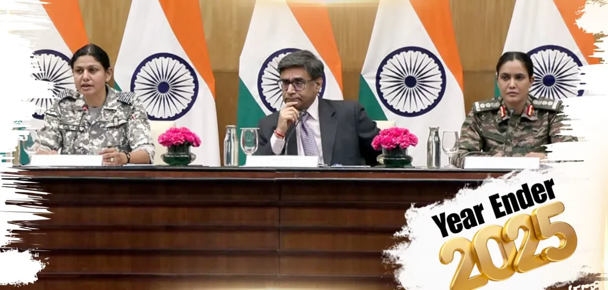 कर्नल सोफिया कुरेशी, परराष्ट्र सचिव विक्रम मिस्री आणि विंग कमांडर व्योकिमा सिंग