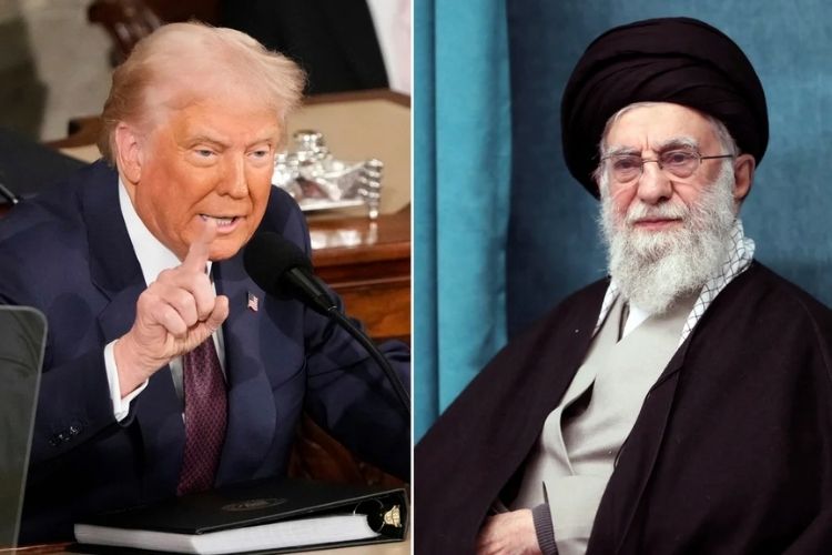 ट्रम्प आणि खोमेनी 