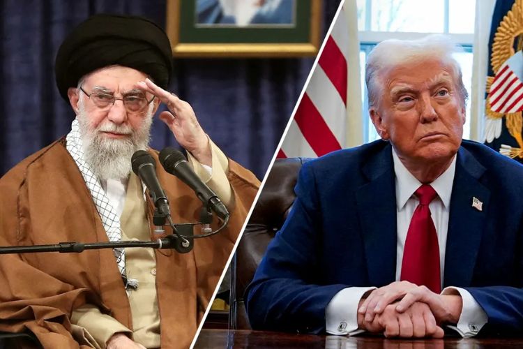 इराणचे सर्वोच्च नेते आयातुल्ला अली खामेनेई आणि अमेरिकेचे अध्यक्ष डोनाल्ड ट्रम्प
