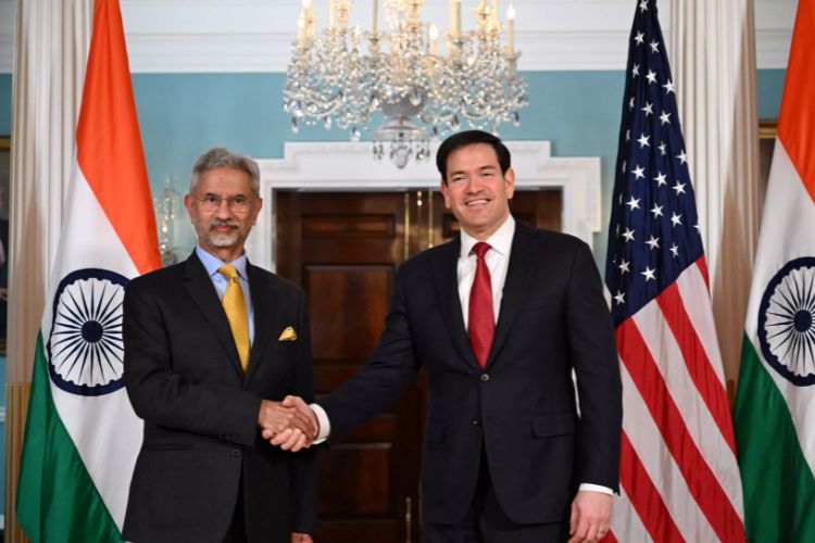 परराष्ट्रमंत्री एस. जयशंकर यांच्यासमवेत अमेरिकेचे परराष्ट्रमंत्री मार्को रुबिओ