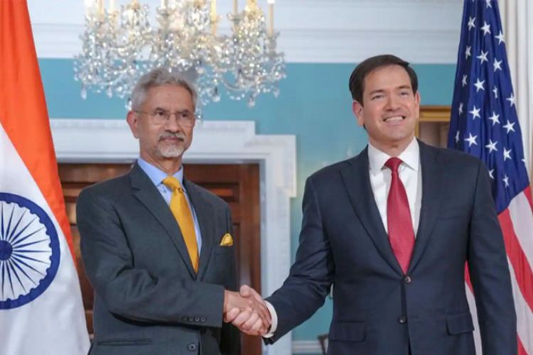 परराष्ट्रमंत्री एस. जयशंकर यांच्यासमवेत अमेरिकेचे परराष्ट्रमंत्री मार्को रुबिओ