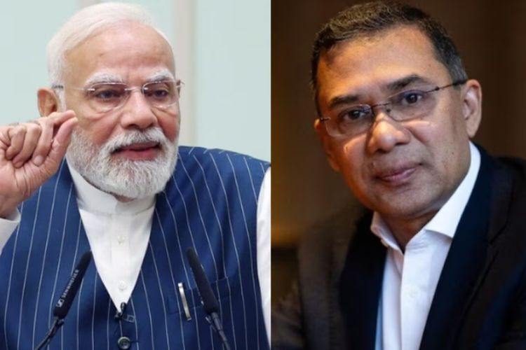 पंतप्रधान नरेंद्र मोदी आणि बांगलादेशचे पंतप्रधान तारिक रहमान