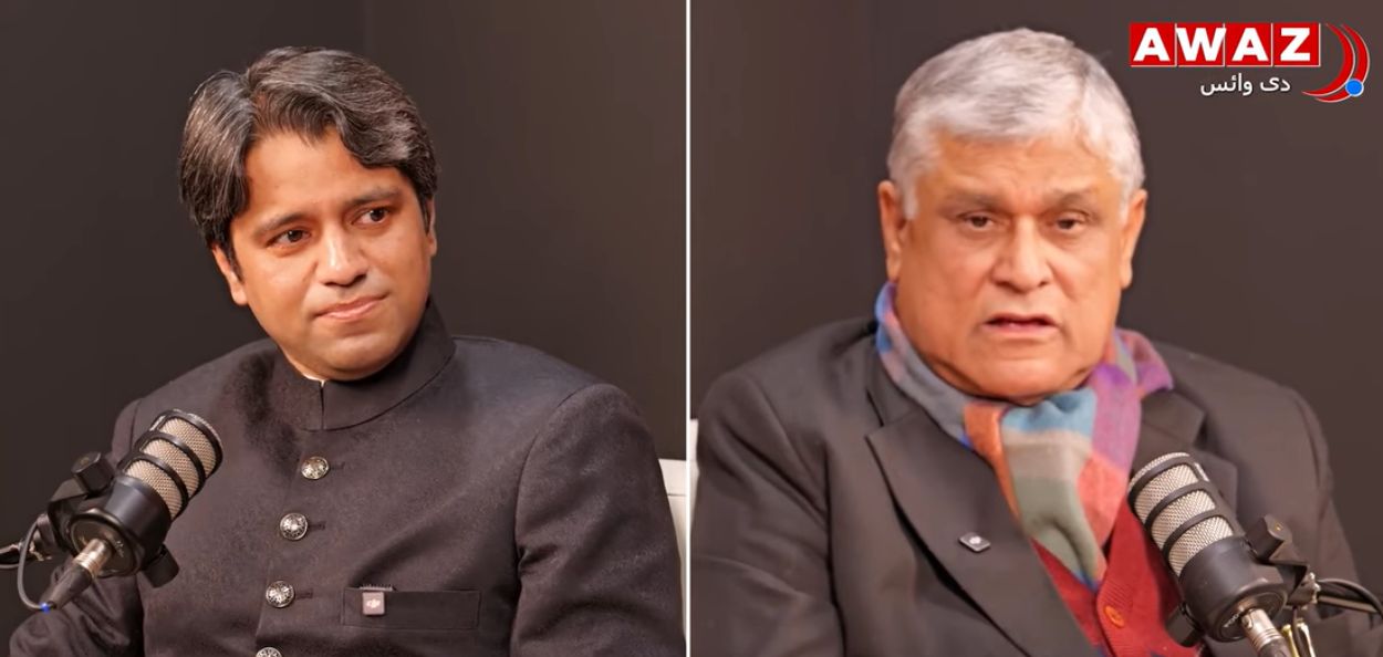 डावीकडून इतिहासकार साकिब सलीम आणि माजी मुत्सद्दी सय्यद महमूद अख्तर