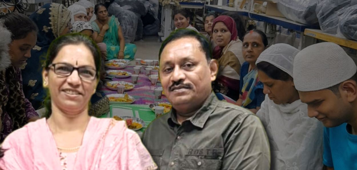 निसार अली आणि त्यांच्या पत्नी वैशाली महाडिक