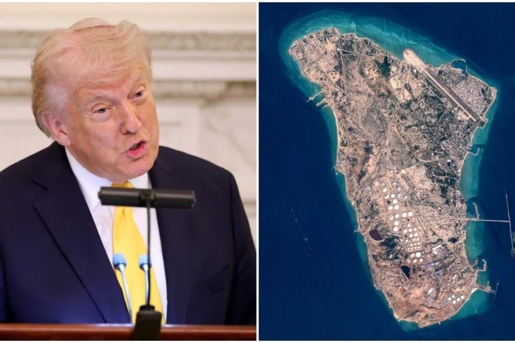 खार्ग बेटावर कब्जा करण्याचा डोनाल्ड ट्रम्प यांचे सुतोवाच