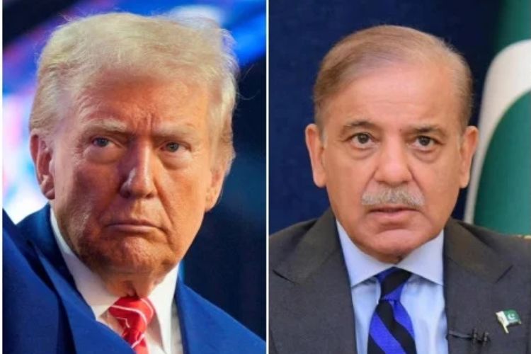 अमेरिकेचे राष्ट्राध्यक्ष डोनाल्ड ट्रम्प आणि पाकिस्तानचे मुख्यमंत्री शहबाज शरीफ