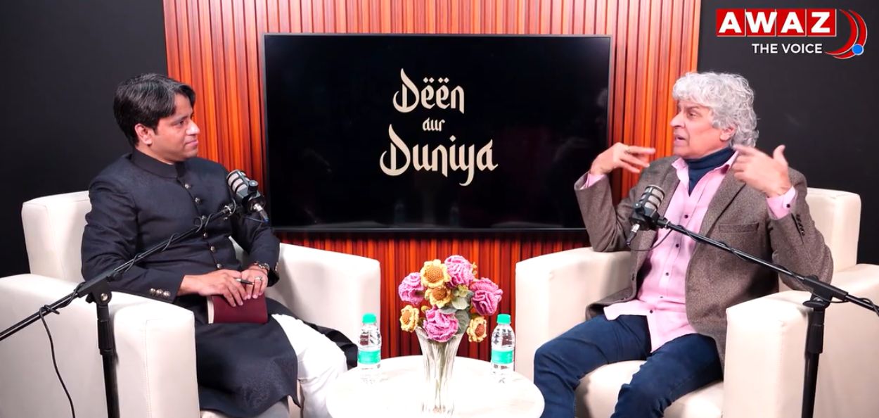 इतिहासकार साकिब सलीम यांच्यासमवेत प्रसिद्ध मॉडेल आणि अभिनेते नासिर अब्दुल्ला 