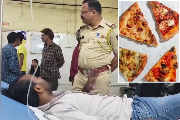 पिझ्झा खाल्ल्याने लहान मुलांसह ३४ जण रुग्णालयात