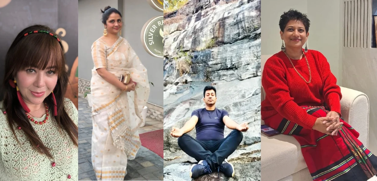 डावीकडून  ट्रेनर तिनत अतिफा, शिक्षक तस्नीम अनवारी, शिक्षक महंमद सबा अल-अहमद, उद्योजिका रुना रफिक