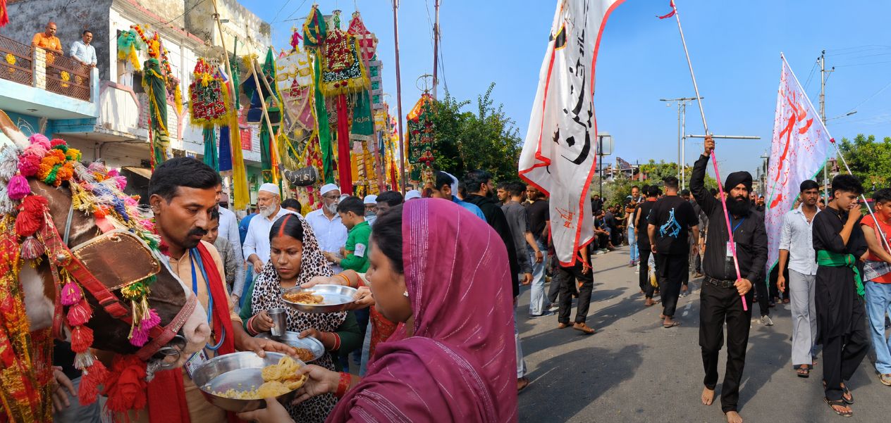 देशभरात मोहरम साजरा करतानाचे दृश्य  