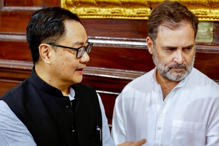 किरेन रिजिजू आणि राहुल गांधी