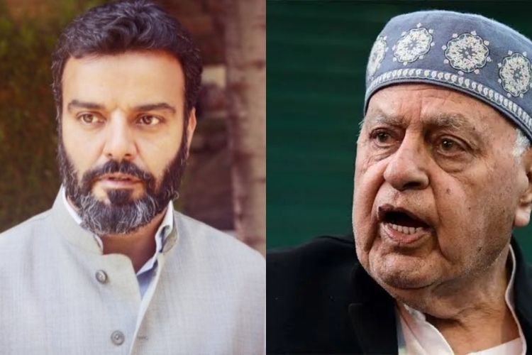 खासदार रुहुल्लाह मेहदी आणि पक्षाचे अध्यक्ष फारूक अब्दुल्ला 