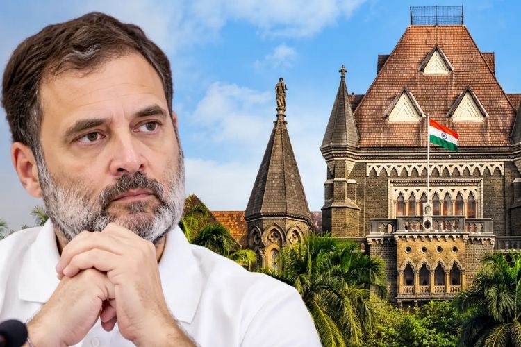 मुंबई उच्च न्यायालयाचे आणि राहुल गांधी यांचे प्रतीकात्मक छायाचित्र.
