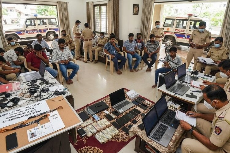 लोणावळ्यात परदेशी नागरिकांची फसवणूक करणारे बनावट कॉल सेंटरवर कारवाई 