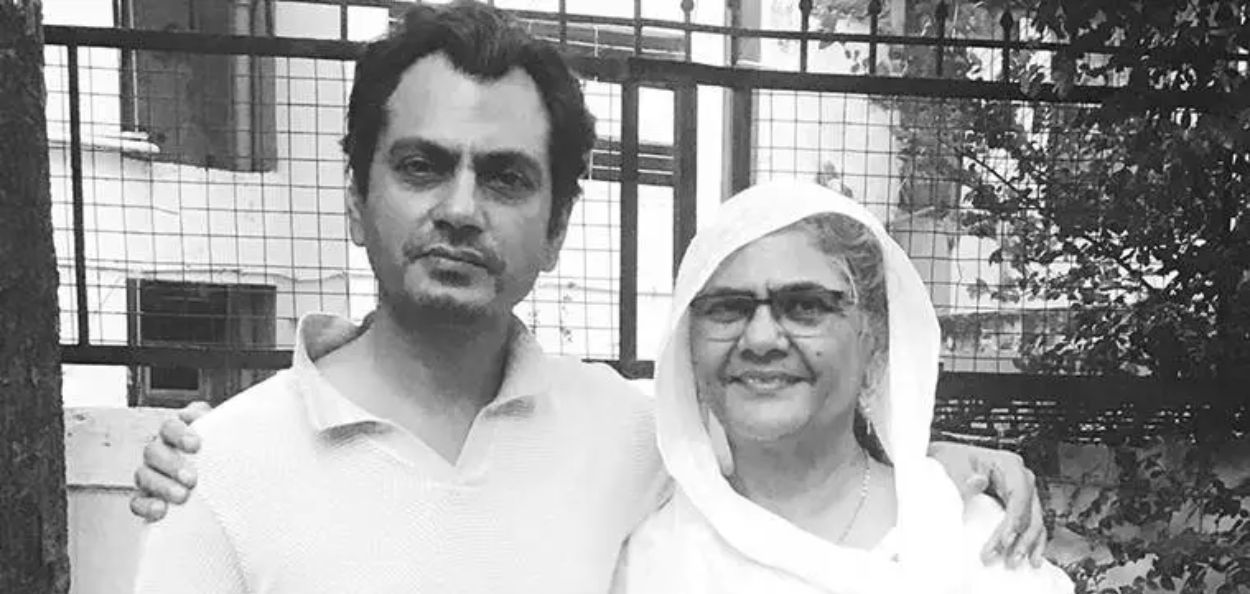 अभिनेते नवाझुद्दीन सिद्दीकी आणि त्यांची आई 