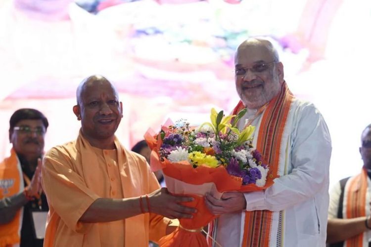 लखनऊ येथे केंद्रीय गृहमंत्री अमित शाह